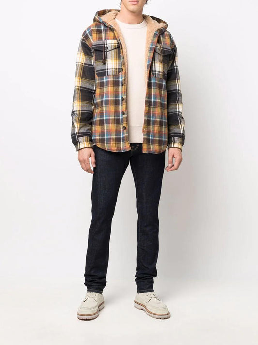 logo print slim-fit jeans