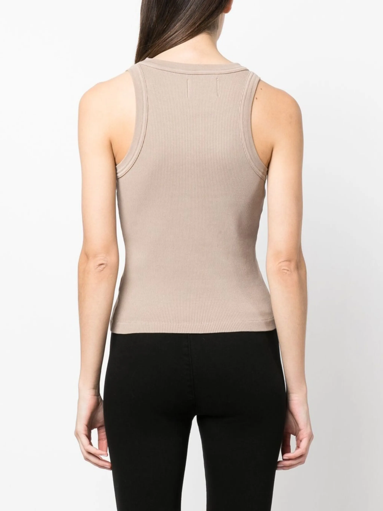 sleeveless ribbed top