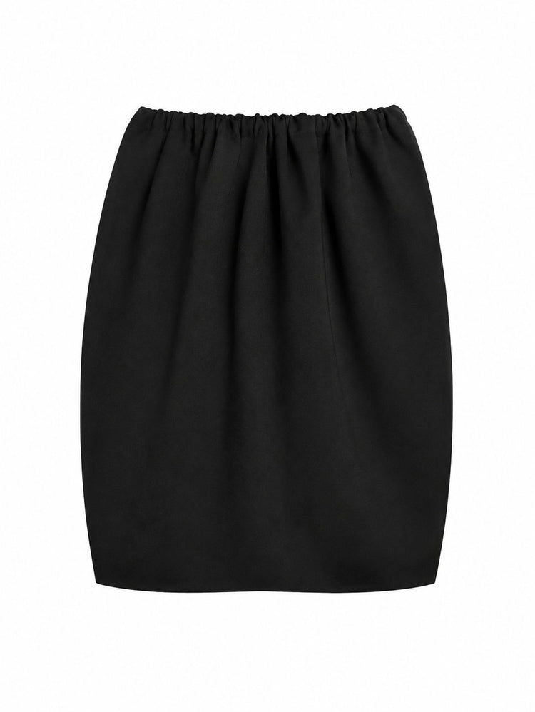 MIDI GATHERED SKIRT