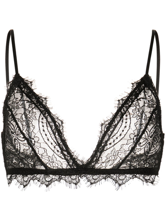 lace bra with trim