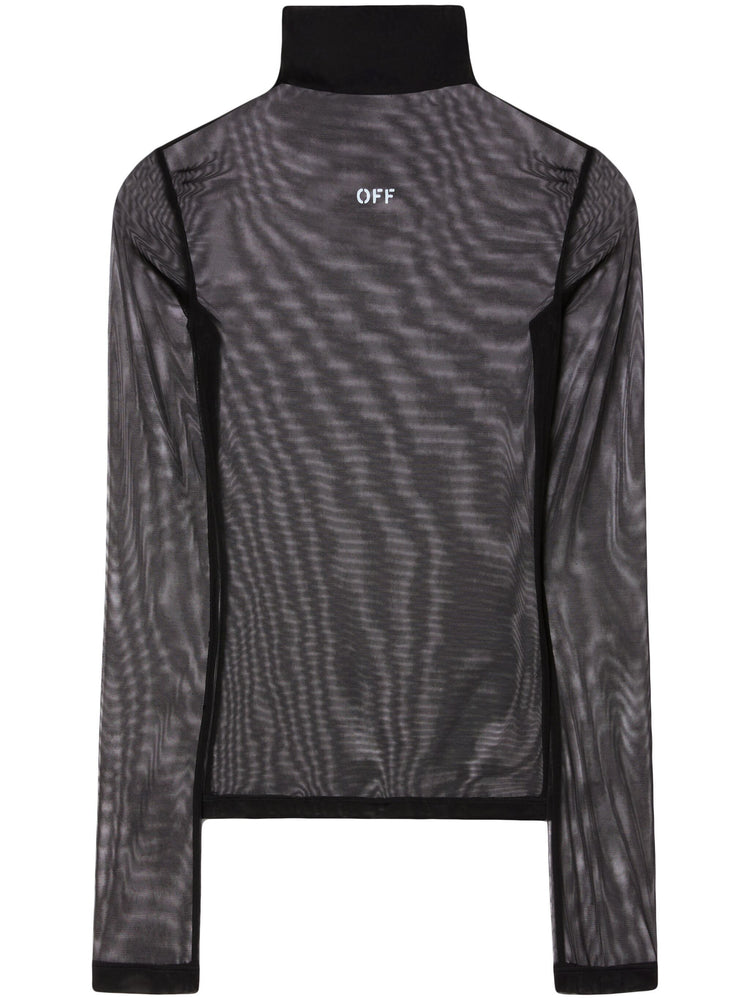 Off Stamp long-sleeve top