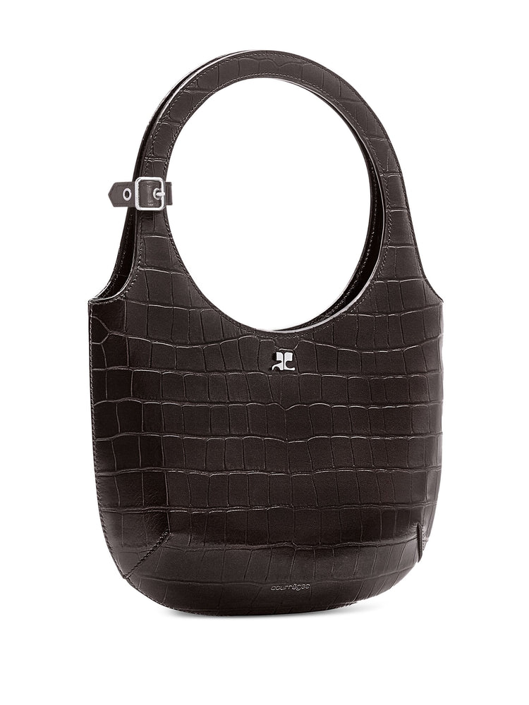 Holy crocodile-effect tote bag