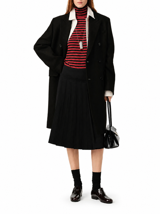 MIDI PLEATED SKIRT