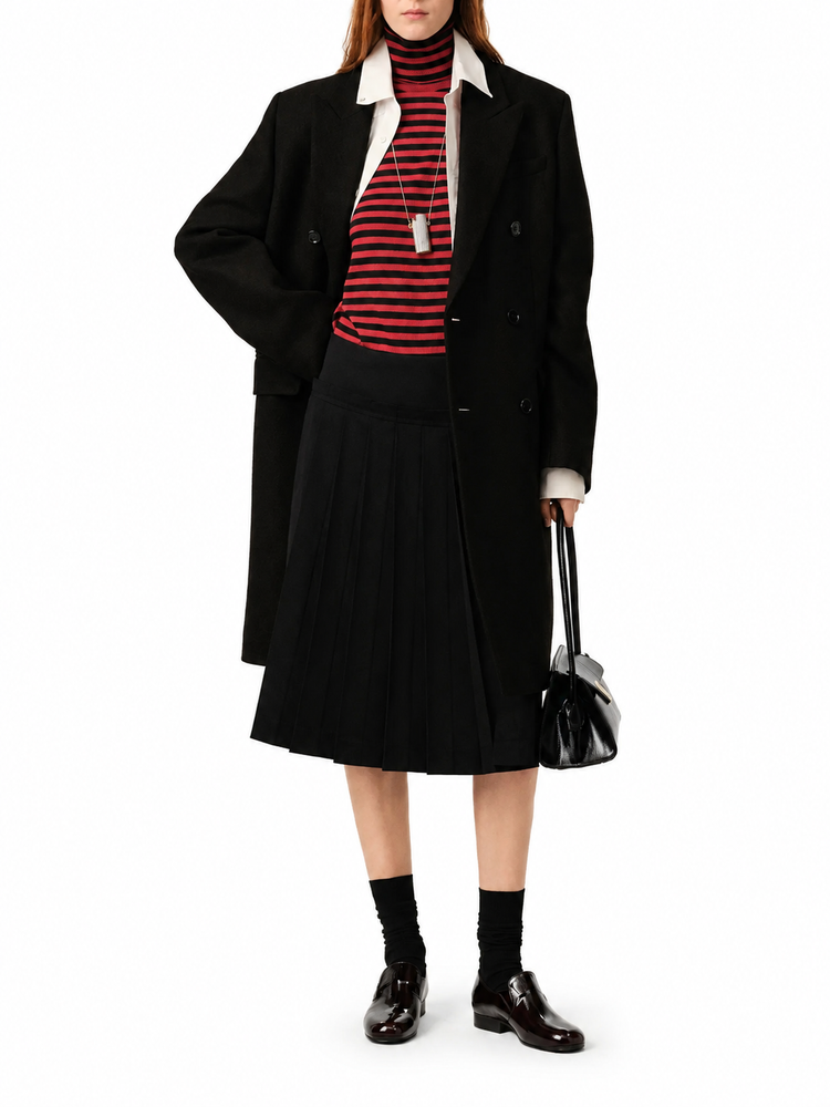 MIDI PLEATED SKIRT