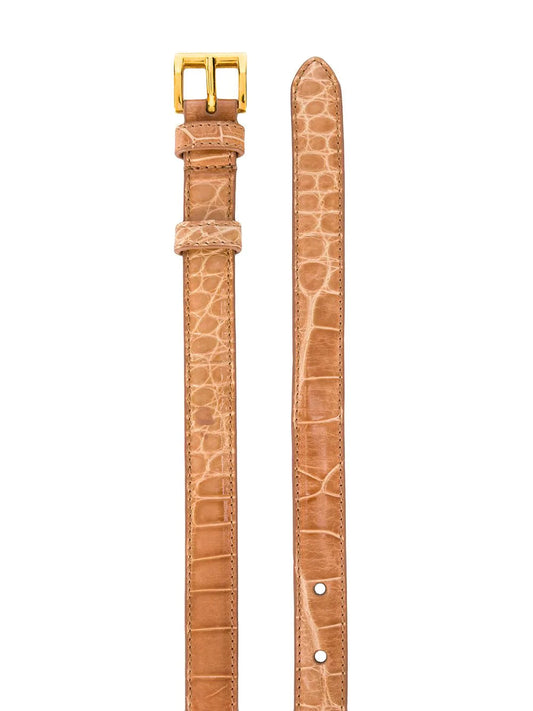 PRADA Embossed slim belt