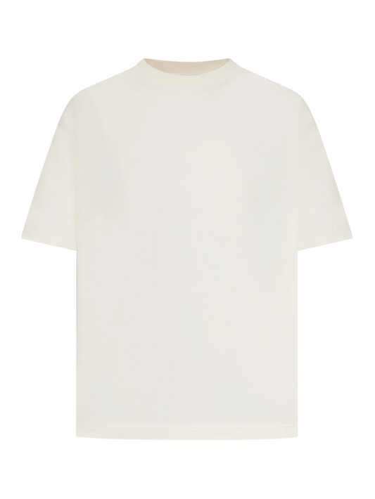 RELAXED FIT T-SHIRT COTTON JERSEY LOGO PATCH