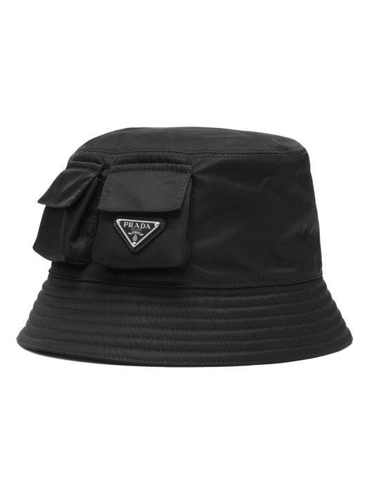 triangle-logo bucket hat