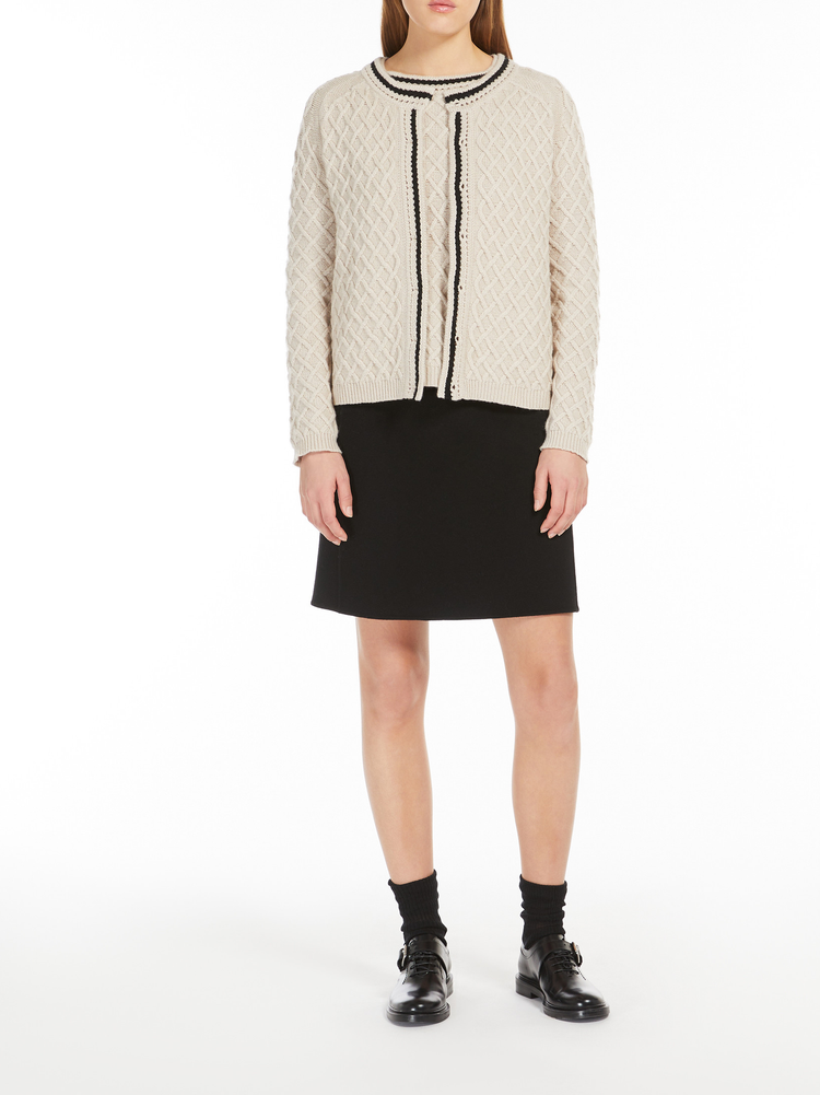 Ali short wool skirt