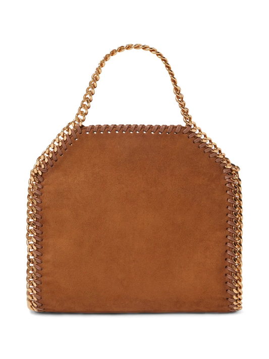 tiny Falabella suede bag