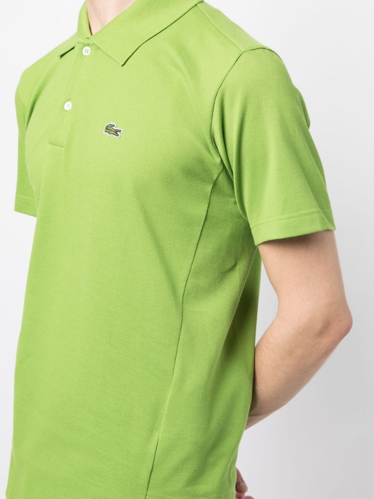 x Lacoste asymmetric logo-patch polo shirt