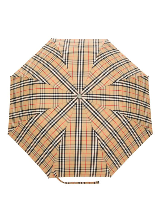Vintage Check folded umbrella