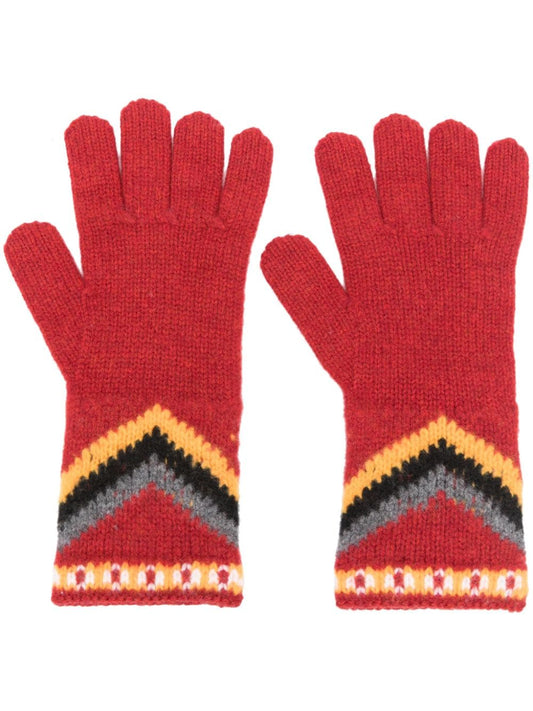 ALANUI Antarctic Circle wool gloves