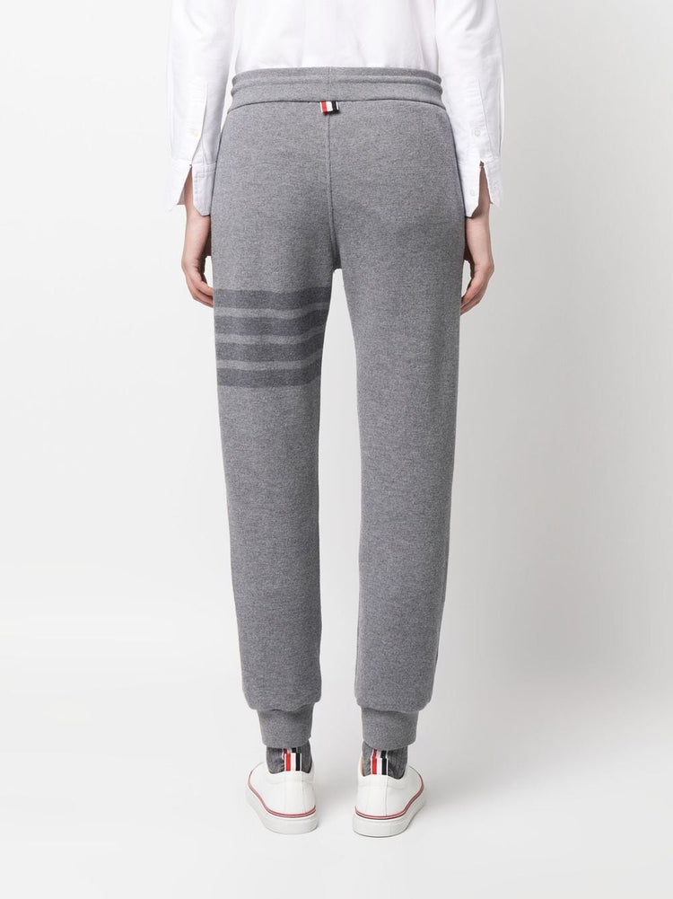 THOM BROWNE knitted side-stripe track pants