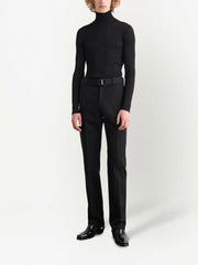OFF-WHITE belted slim-fit trousers