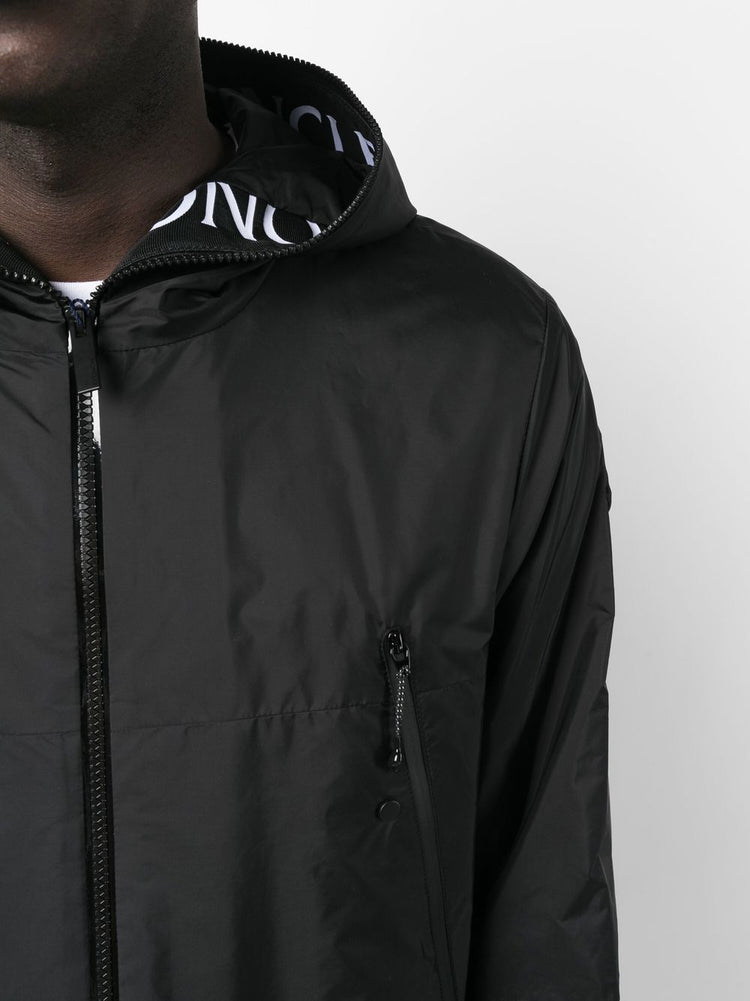 logo-print hooded jacket