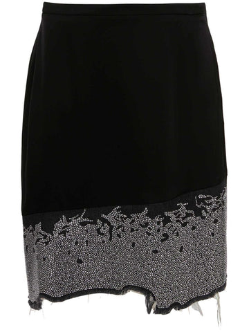 JWAnderson glitter-detail asymmetric skirt