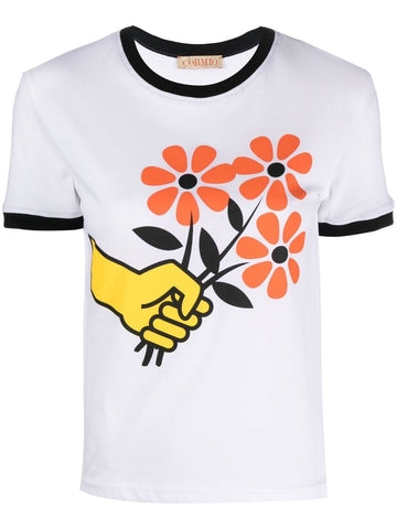 CORMIO graphic-print cotton t-shirt