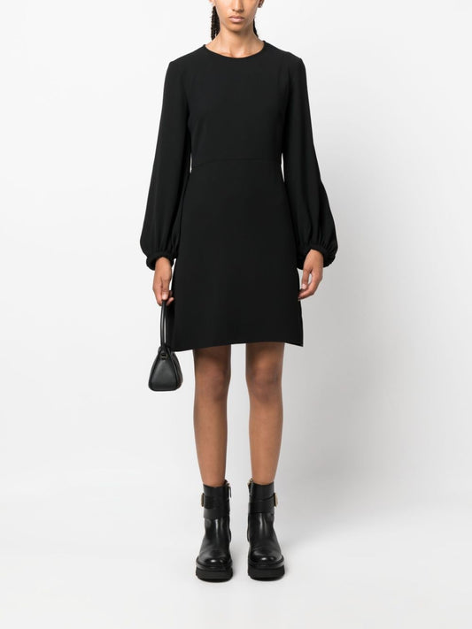 PAROSH long-sleeved A-line mini dress