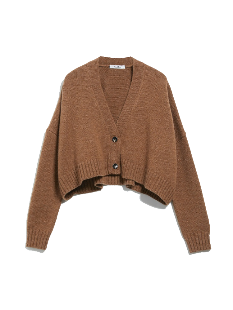 Sabbia wool and cashmere cropped cardigan