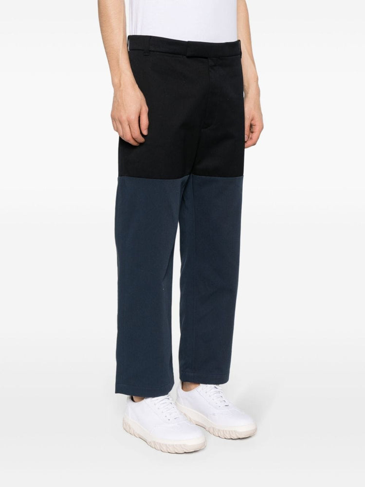 Unconstructed Combo straight-leg trousers