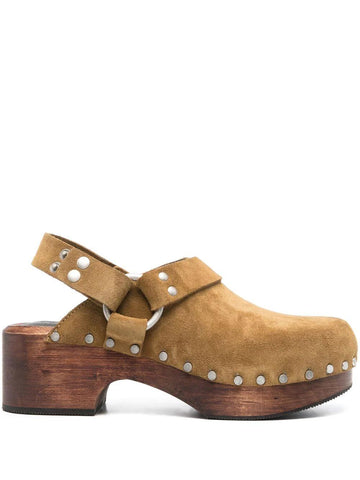 RE/DONE suede-leather mules
