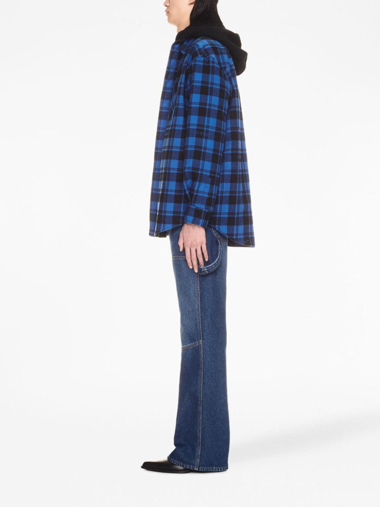 OFF-WHITE checked flannel shirt