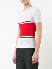 MAISON MARGIELA striped knitted top