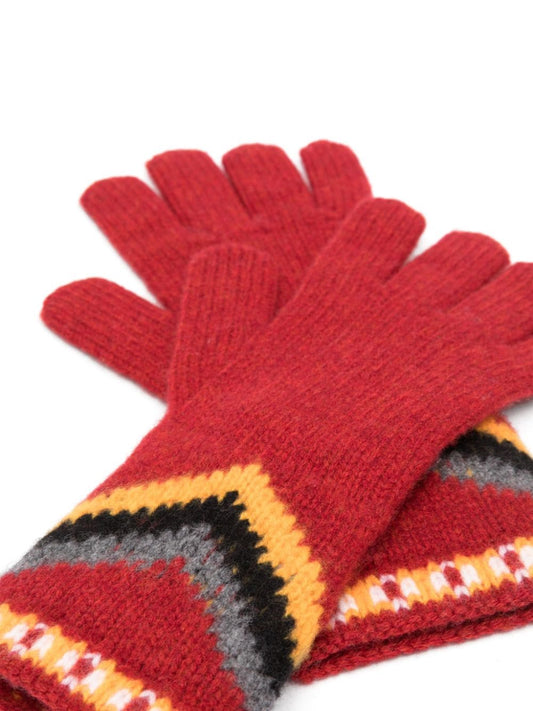 ALANUI Antarctic Circle wool gloves