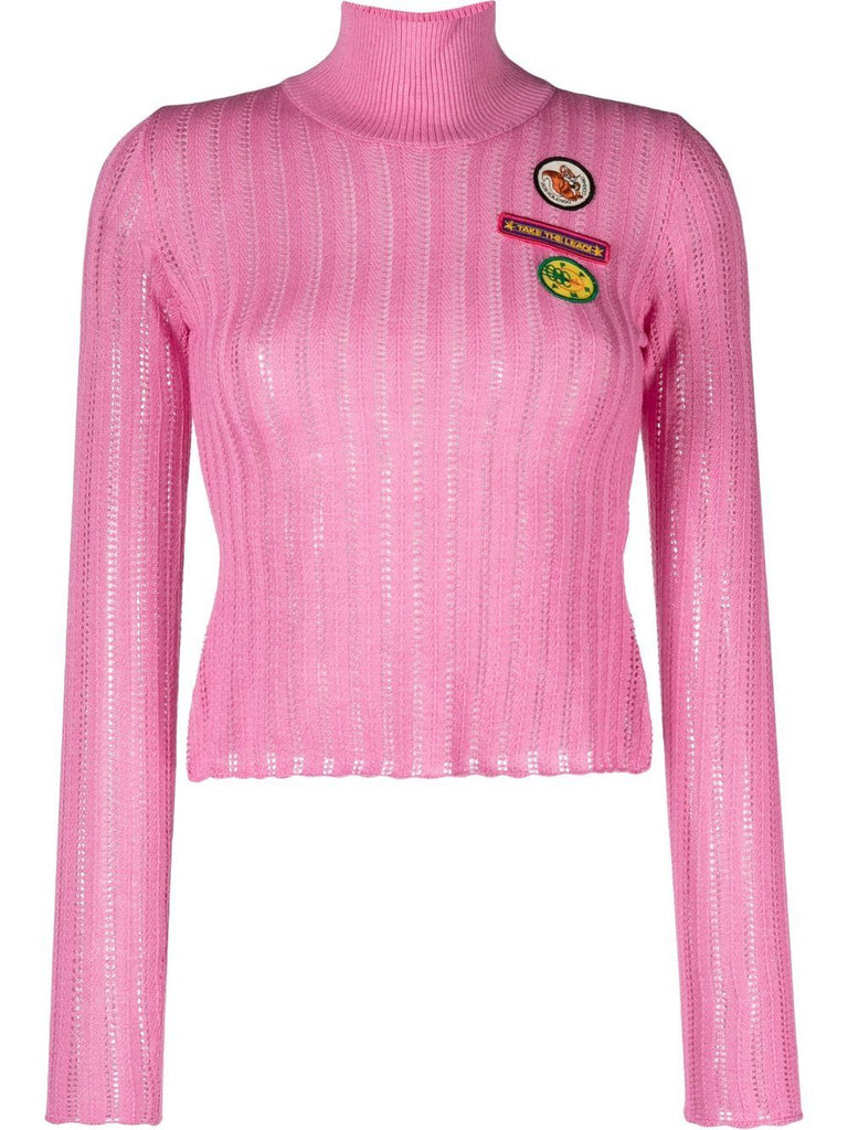 CORMIO Anna badge-embroidered jumper