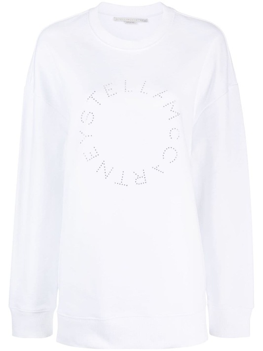 STELLA McCARTNEY rhinestone-embellished logo sweatshirt