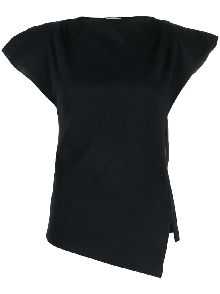 Sebani padded asymmetric T-shirt