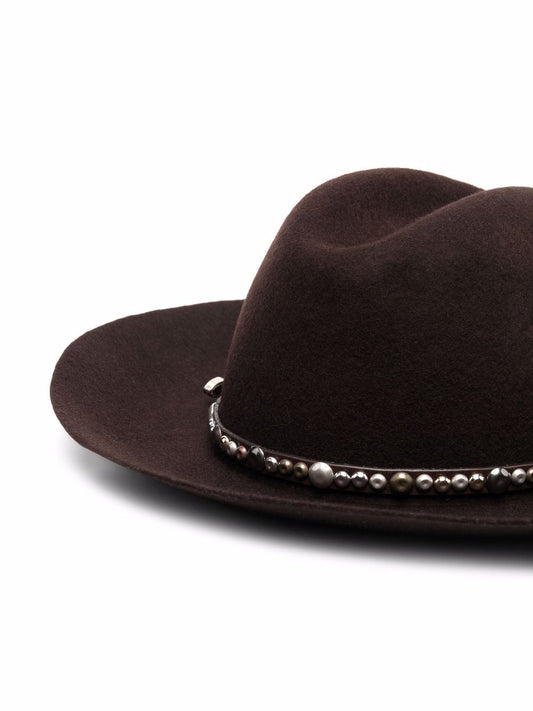 studded-strap hat