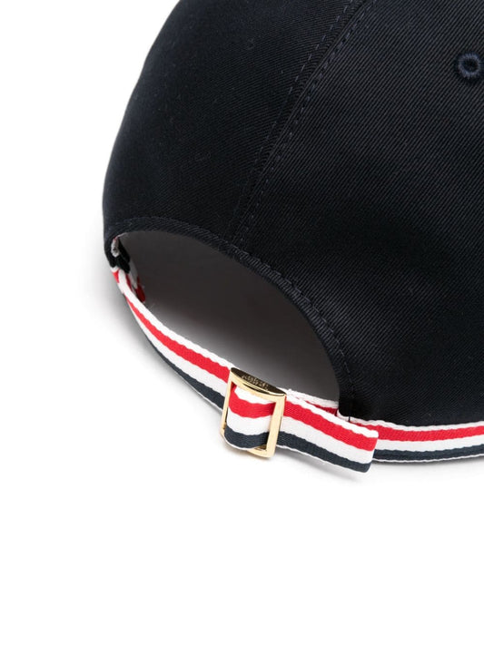 crab-embroidered cotton baseball cap