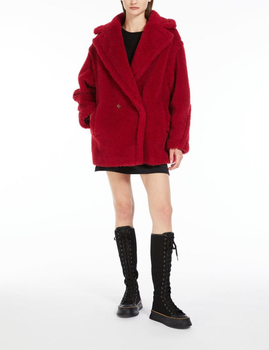 Fris Teddy Bear Icon Coat short in alpaca and wool