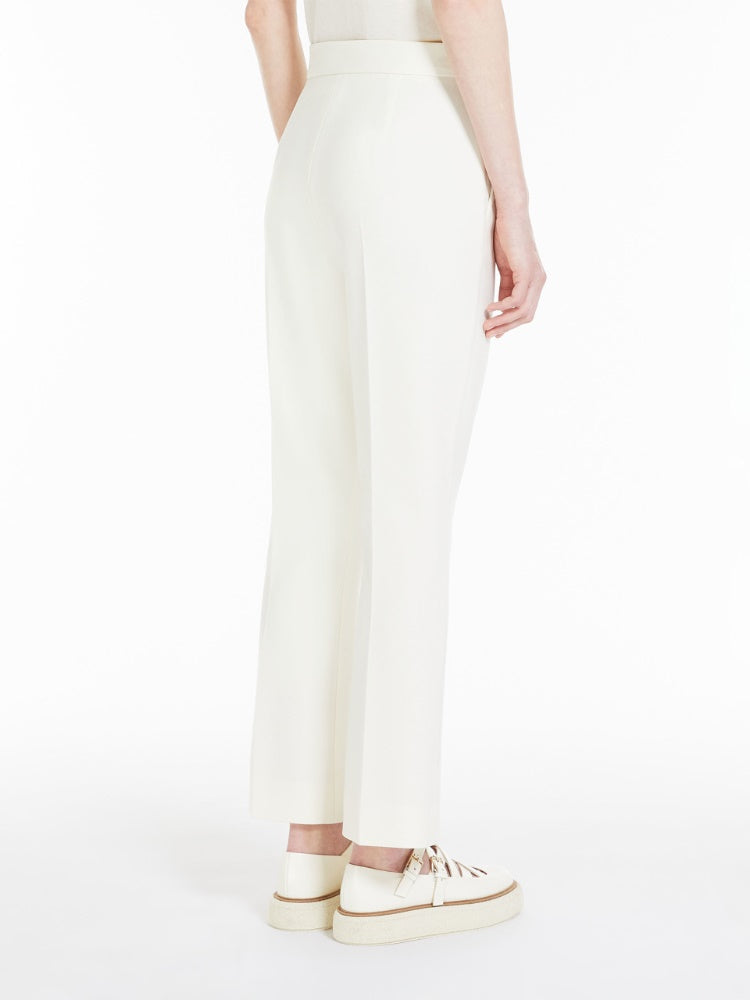 Nepeta ankle-length trousers in wool crepe