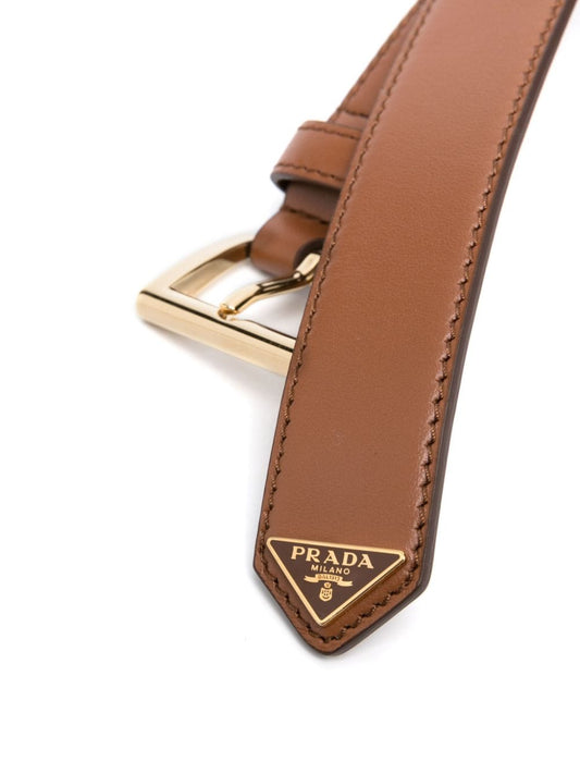 PRADA triangle-logo belt
