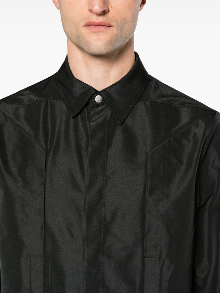 Fogpocket classic-collar shirt