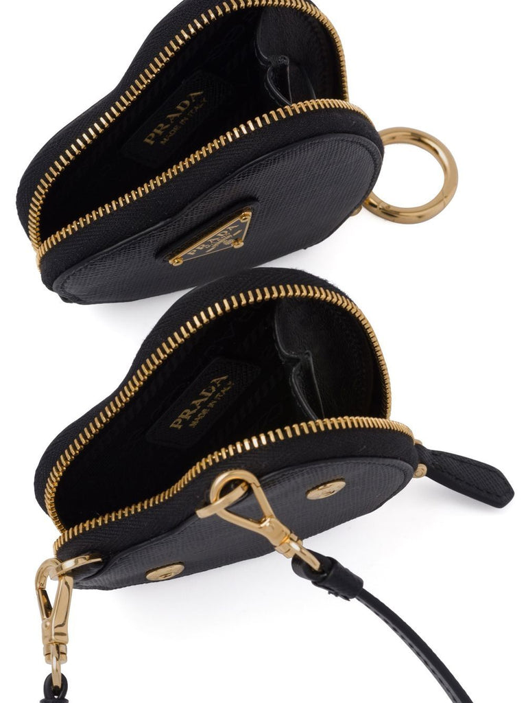 PRADA detachable Saffiano leather mini pouch