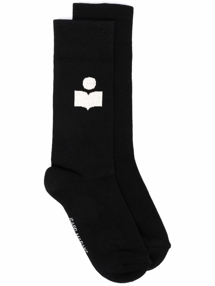 ISABEL MARANT Siloki logo-print socks
