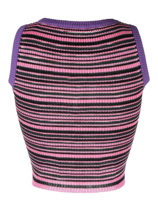 CORMIO Gloria striped knitted top
