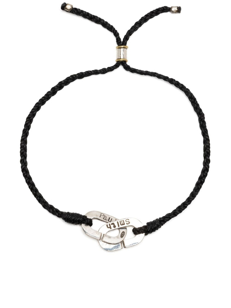 PAUL SMITH logo-engraved cord bracelet