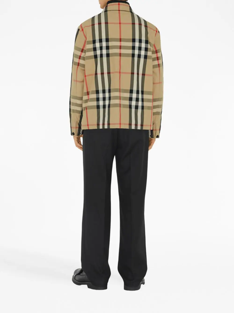 Burberry check-pattern shirt jacket