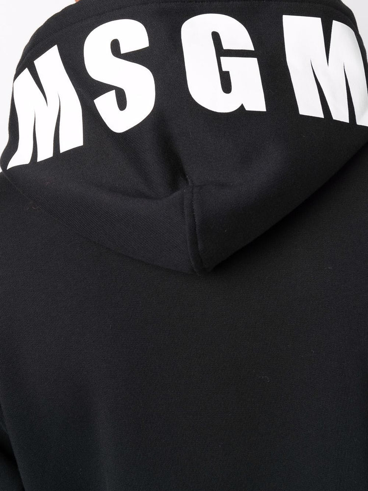 MSGM logo-print pullover hoodie