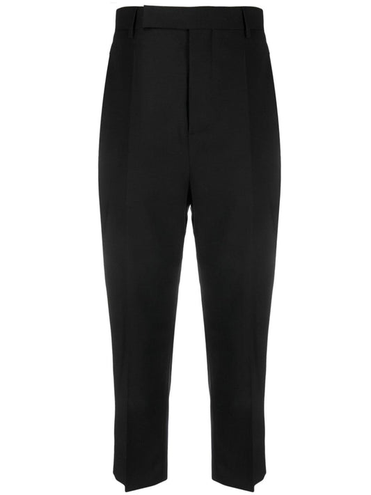 RICK OWENS straight-leg cropped trousers