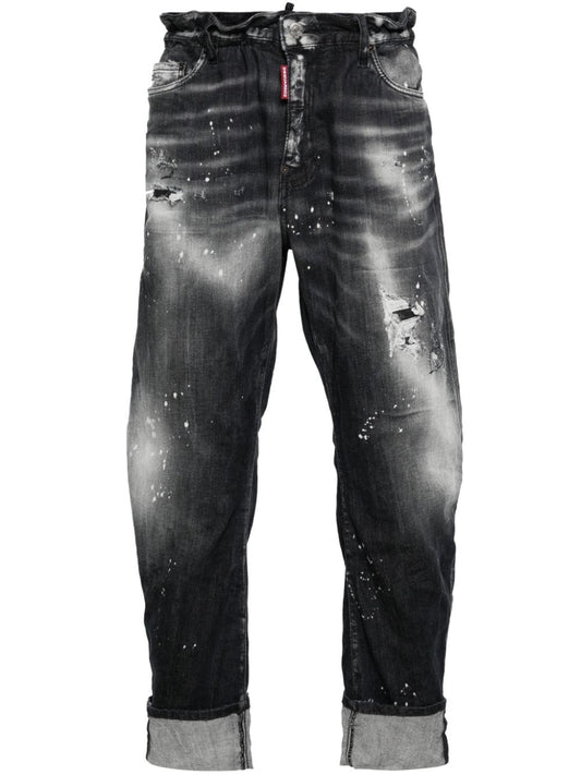 Big Brother distressed-finish jeans