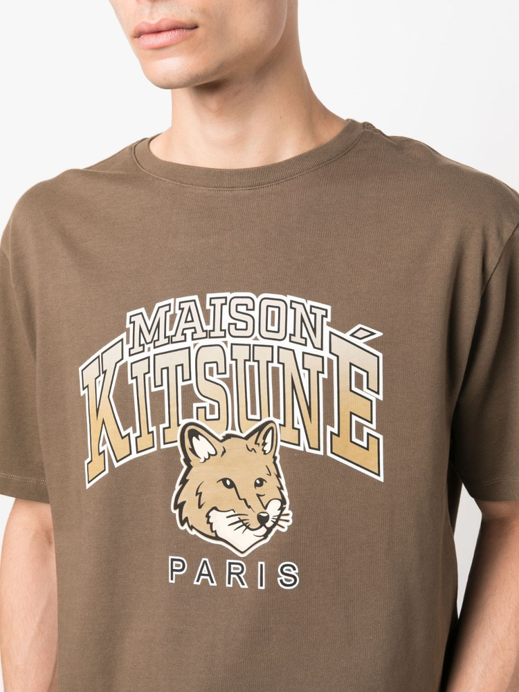 MAISON KITSUNÉ logo-print cotton T-shirt