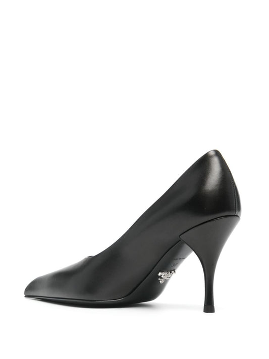 85mm leather pumps