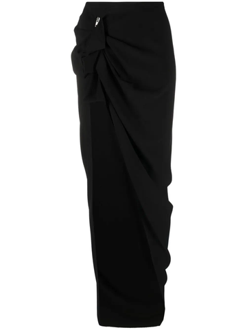 asymmetric high-waist skirt