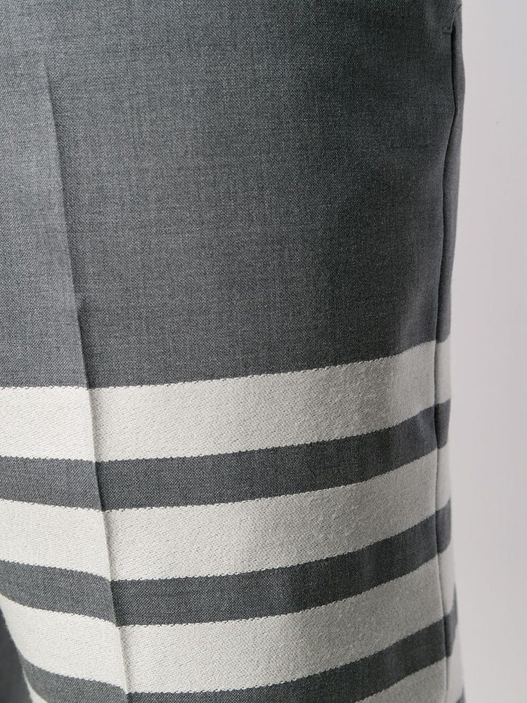 cropped 4-Bar Stripe wool trousers