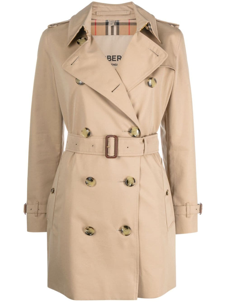 Short Kensington Heritage cotton trench coat